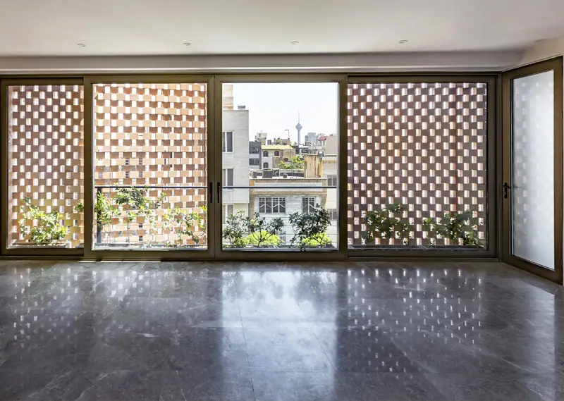 نمای داخلی و آجرکاری پروژه سعادت آباد